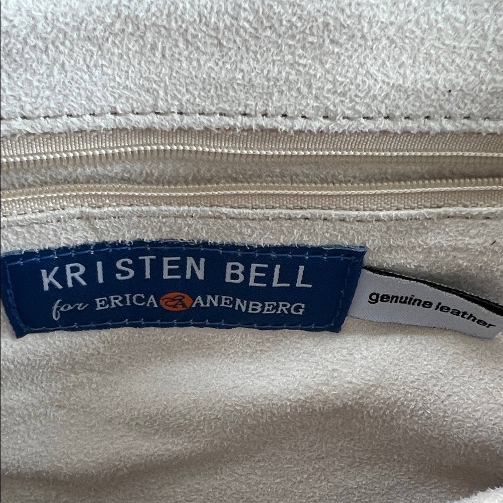 Kristen Bell for Erica Anenberg - Elegant Blue Leather Tote Bag - Picture 2 of 9